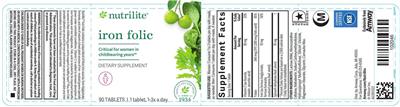 Iron Folic label