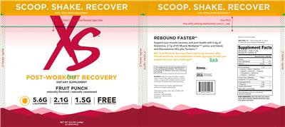 Post-Workout Recovery Fruit Punch label