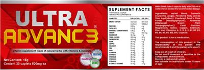 Ultra Advance label