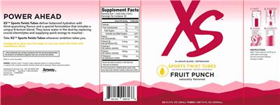 Sports Twist Tubes Fruit Punch label