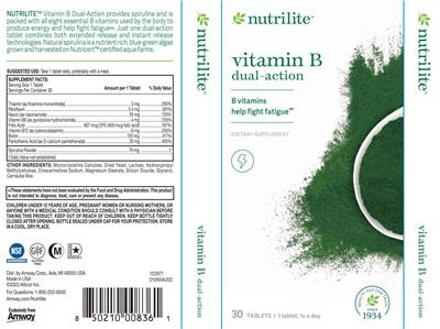 Vitamin B Dual-Action label
