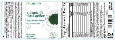 Vitamin B Dual-Action label