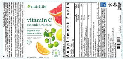 Vitamin C Extended Release label
