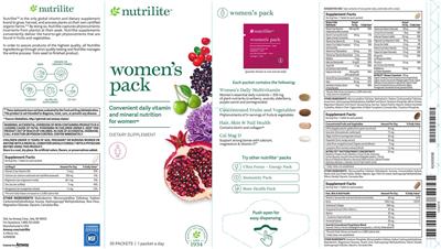Women's Daily Multivitamin label