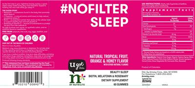 #NoFilter Sleep label