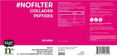 #NoFilter Collagen Peptides Unflavored label