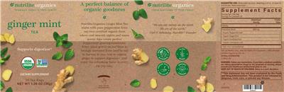 Ginger Mint Tea label