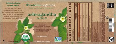 Ashwagandha Capsules label
