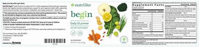 Begin Daily GI Primer label