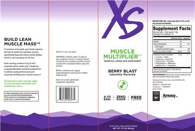 Muscle Multiplier Berry Blast label
