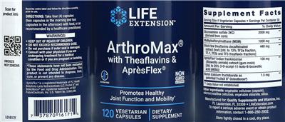 ArthroMax with Theaflavins & AprèsFlex label