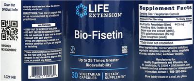 Bio-Fisetin label