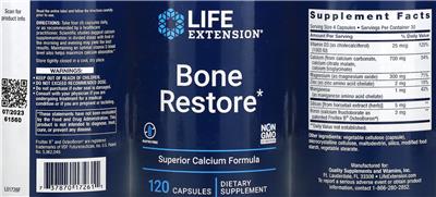 Bone Restore label