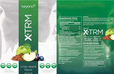 XeTRM Crisp Apple Flavor label