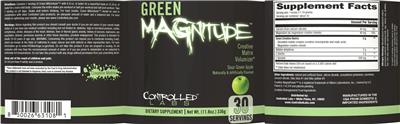 Green MAGnitude Sour Green Apple label