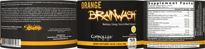 Orange Brainwash Lemon Frost label