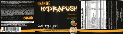 Orange Hydrapush Juicy Watermelon label