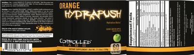 Orange Hydrapush Sour Green Apple label