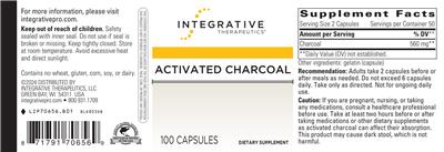 Activated Charcoal label