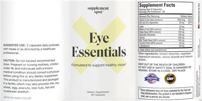 Eye Essentials label