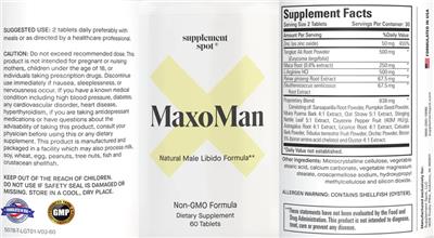 MaxoMan label