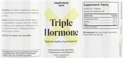 Triple Hormone label
