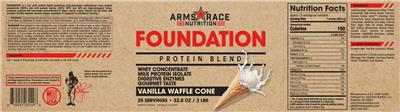 Foundation Vanilla Waffle Cone label