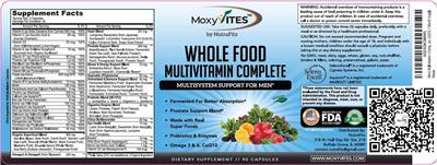Whole Food Multivitamin Complete Men label