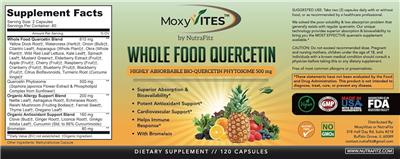 Whole Food Quercetin label