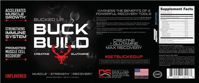 Buck Build Unflavored label