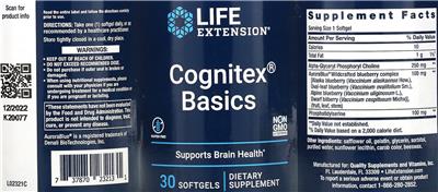 Cognitex Basics label