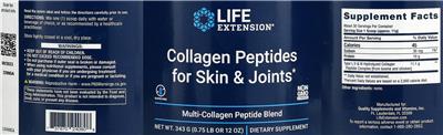 Collagen Peptides for Skin & Joints label