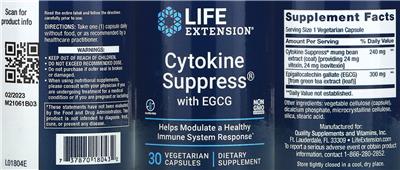 Cytokine Supress with EGCG label