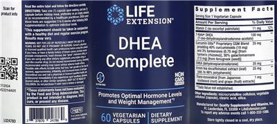 DHEA Complete label