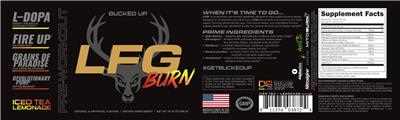 LFG Burn Iced Tea Lemonade label