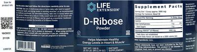 D-Ribose Powder label