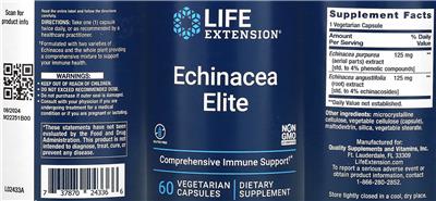 Echinacea Elite label