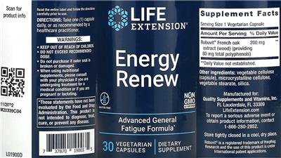Energy Renew label