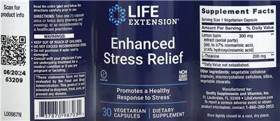 Enhanced Stress Relief label
