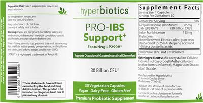 PRO-IBS Support+ label