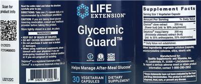 Glycemic Guard label
