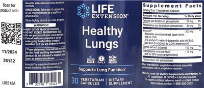 Healthy Lungs label