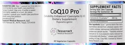 CoQ10 Pro label