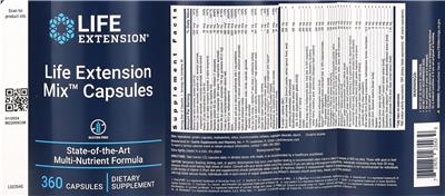 Life Extension Mix Capsules label