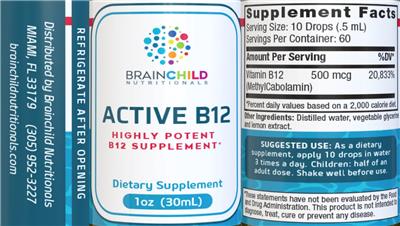 Active B12 label