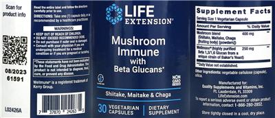 Mushroom Immune label