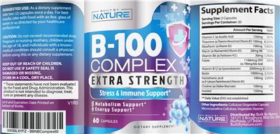B-100 Complex Extra Strength label
