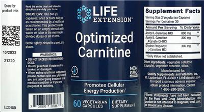 Optimized Carnitine label