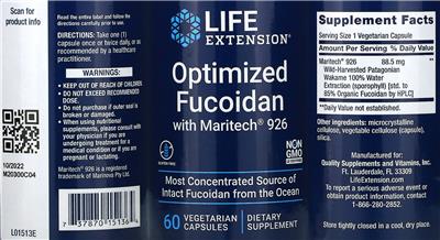 Optimized Fucoidan with Maritech 926 label