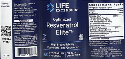 Optimized Resveratrol label